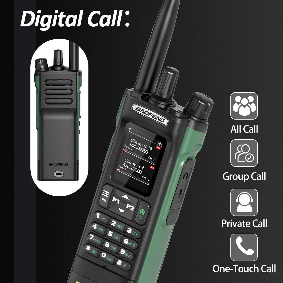 Baofeng DM-32 radio DMR walkie talkie GPS con APRS - imagen 4