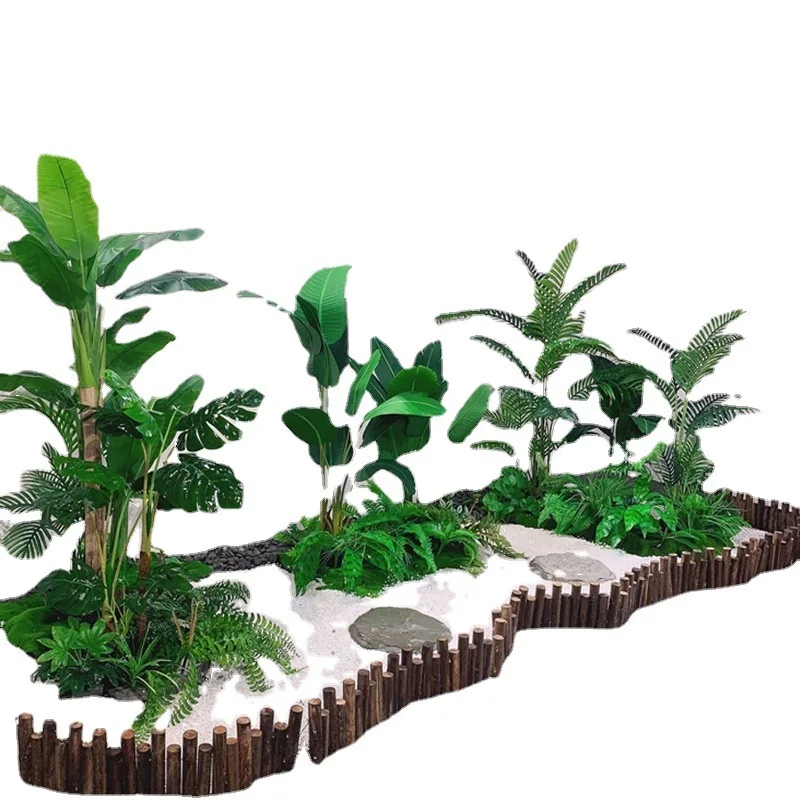 

Plant landscaping combination floor fake green plant landscape restaurant decoration window scene layout