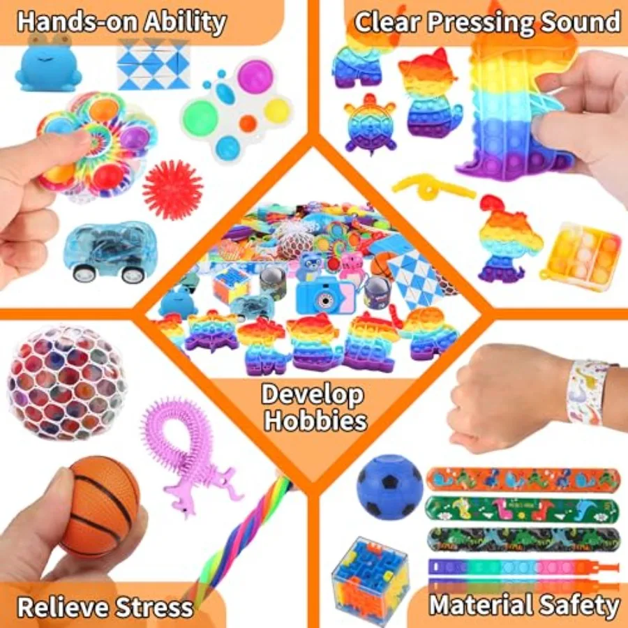 Quality Assurance 000 Pcs Party Favors for,Fidget Toys Bulk, Birthday Gift Toys, Fidgets Stocking Stuffers, Treasure Box Birthd - view 4