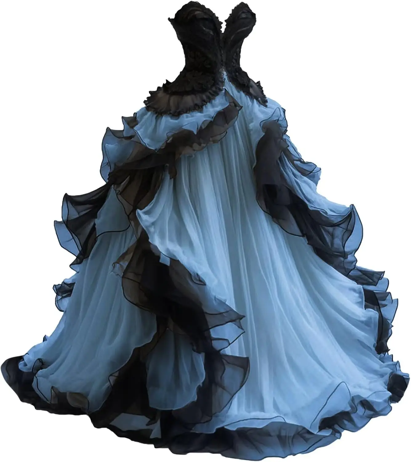 Gotische Brautkleider, herzförmige, abgestufte Brautkleider für die Braut, Damen, Vintage-Brautkleid im viktorianischen Stil