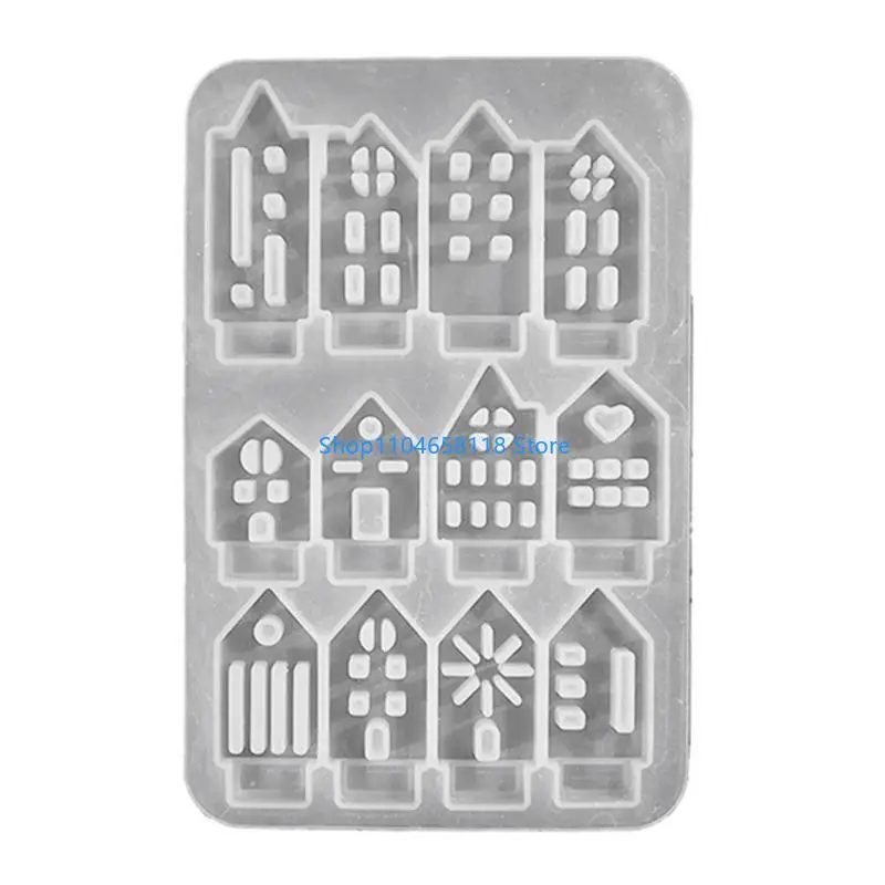 Candlestick Mold Holder Mould House Base Mold Easy Release Silicone Mold for Home Decoration