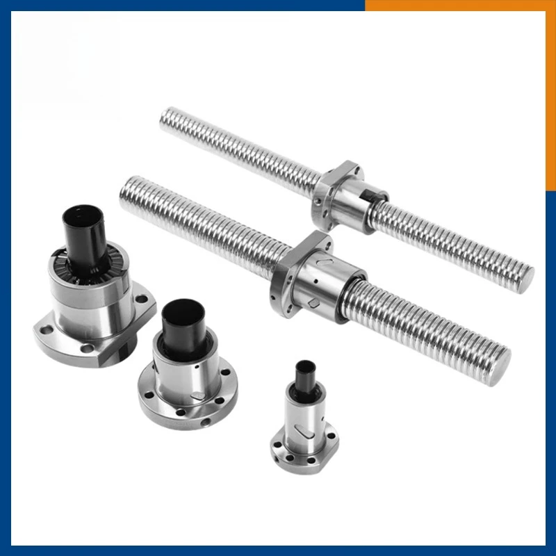Ball Screw Double Nut DFU1605 DFU2005 BallScrew Set Length 2000 1500 1000 End Processing Coupler Nut Cnc For Stepper Servo Motor