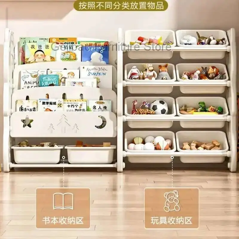 Mobile Desk Side Document Bookshelf Large Organizer Storage Rack Bookshelf Desk Storage Libreria Infantil Home Child Library