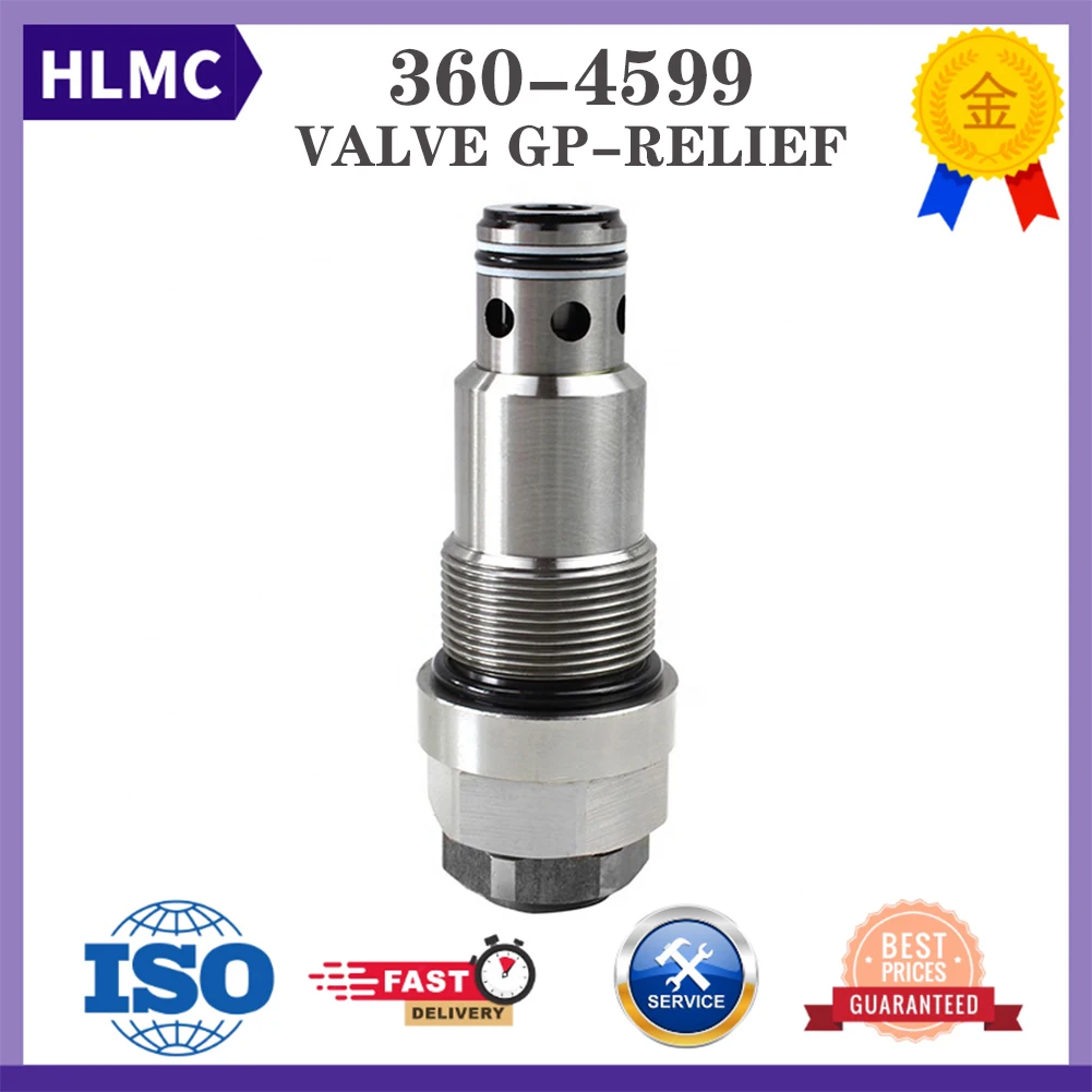 

Construction Machinery Parts Excavator Spare Part 360-4599 129-8030 Travel Motor Relief Valve For E320C E320