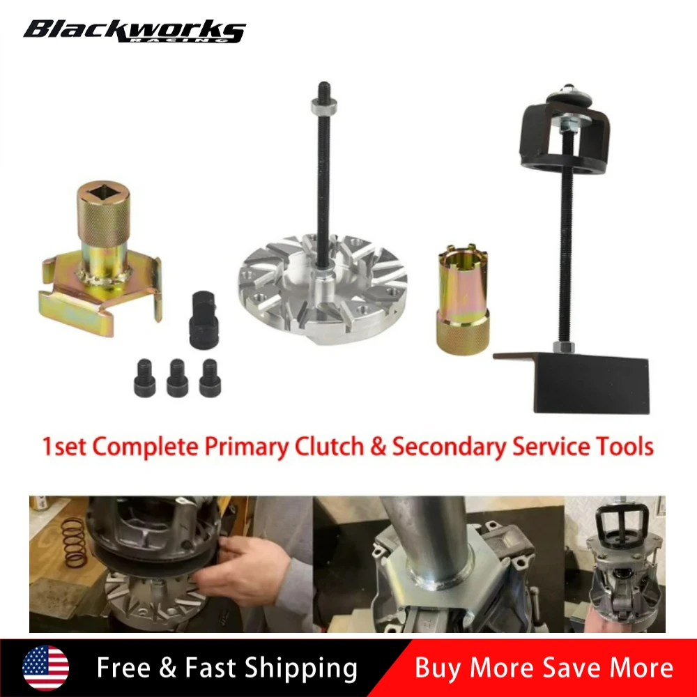 

1 комплект полных инструментов для первичной муфты и вторичной обслуживания, подходит для Polaris RZR 900 1000 и Turbo 1000 Ranger General XP P-90