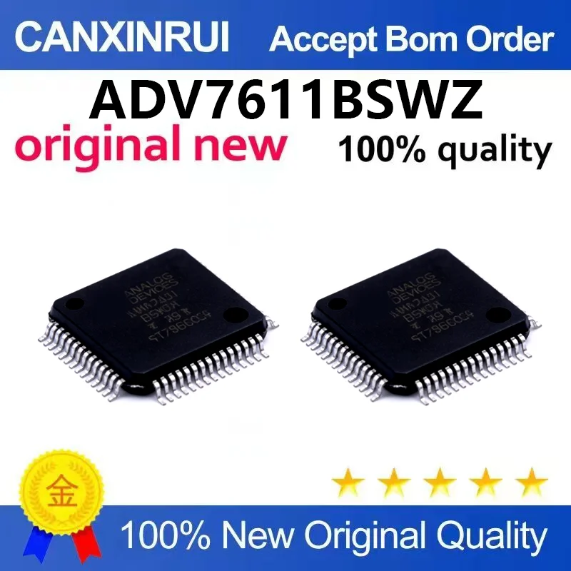 （5pcs-100pcs）Brand new original ADV7611 ADV7611BSWZ LQFP64 HDMI receiver chip
