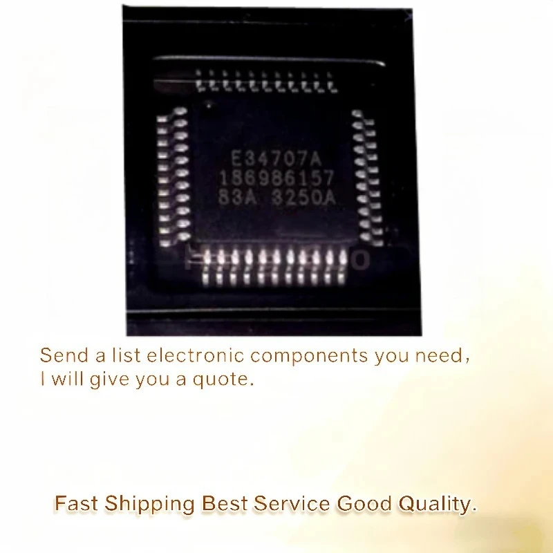 5pcs/Lot Original E34707 E34707A 186986157 QFP-44 Automotive Computer Board IC Chip
