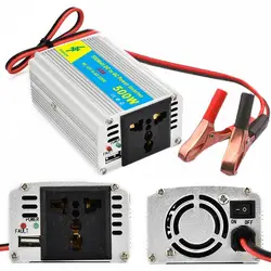 250w Mini Car Inverter 50Hz Sine Wave DC12V to AC220V Charger Converter Auto Power Adapter Supply Generator Power Station