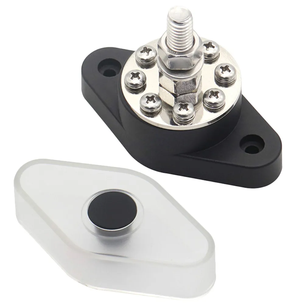 Terminal Bus Bar 180A High Durability Nylon Glassfiber Copper Power Distribution Block Car Marine Vehicle Electrical Terminal