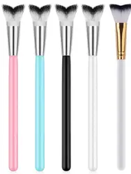 1 pcs Lash Shampoo Curved Brush For Eyelash Extension Cleansing,Soft Makeup Removal Bath Swoop Brush Tools
