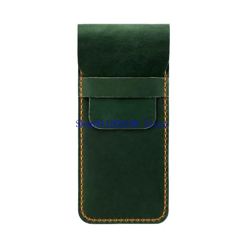 

P82A Ретро кожаный чехол для ручек, чехлы для перьевых ручек, легкий органайзер для ручек для мужчин и женщин, офисный для