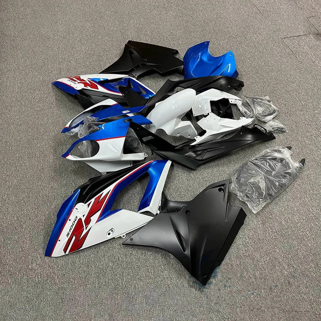 مجموعة انسيابية جديدة للدراجات النارية ABS تناسب S1000RR S1000 RR 2015 2016 2017 2018 مجموعة هيكل السيارة باللون الأزرق والأبيض والأسود يمكن تخصيصها #2