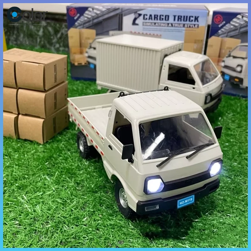 1:10/1:16 WPL D12 RC Auto Simulations-Drift-Klettertruck mit LED-Licht, RC Elektro-Spielzeugmodell für Jungen, Weihnachtsüberraschungsgeschenke