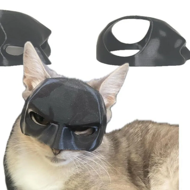 TONG Cat Bat Cool Man Mask Cat Avenger Mask Matte Cute Bat Mask Superhero Toys Cat Bat Pet