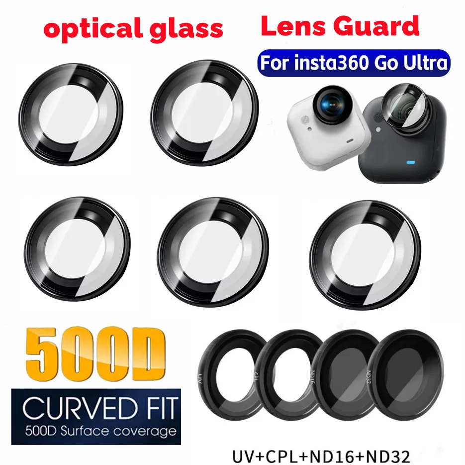 

For Insta360 GO Ultra Lens Guard Protector Waterproof Anti-Fog Protective Glass - Camera Accessory for Insta360 Go Ultra