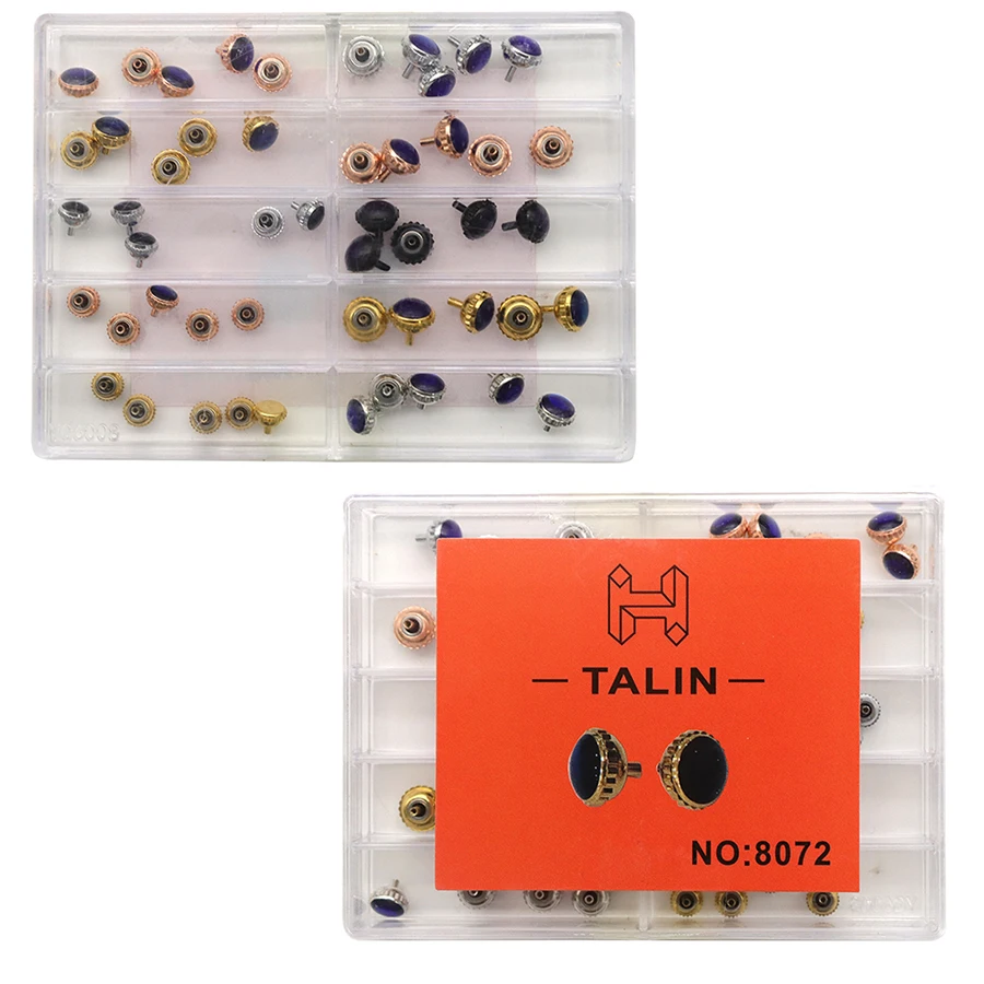 Ремонт аксессуаров для часов, корона серии синих воздушных шаров, кварцевая механическая головка в штучной упаковке, длинная плоская трубка