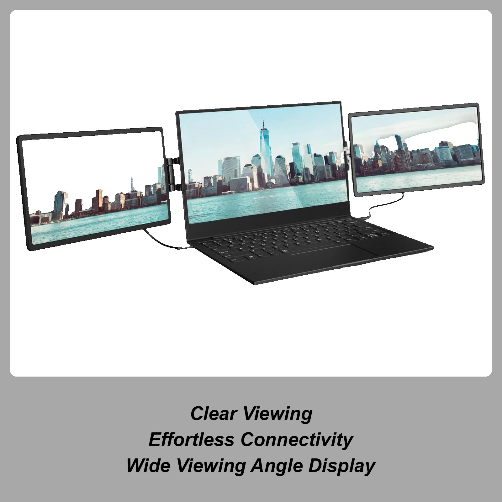 

Портативный экран для ноутбука Портативный ультратонкий внешний компьютер Прикрепляемый второй экран для компьютера Ноутбук Дорожный стол