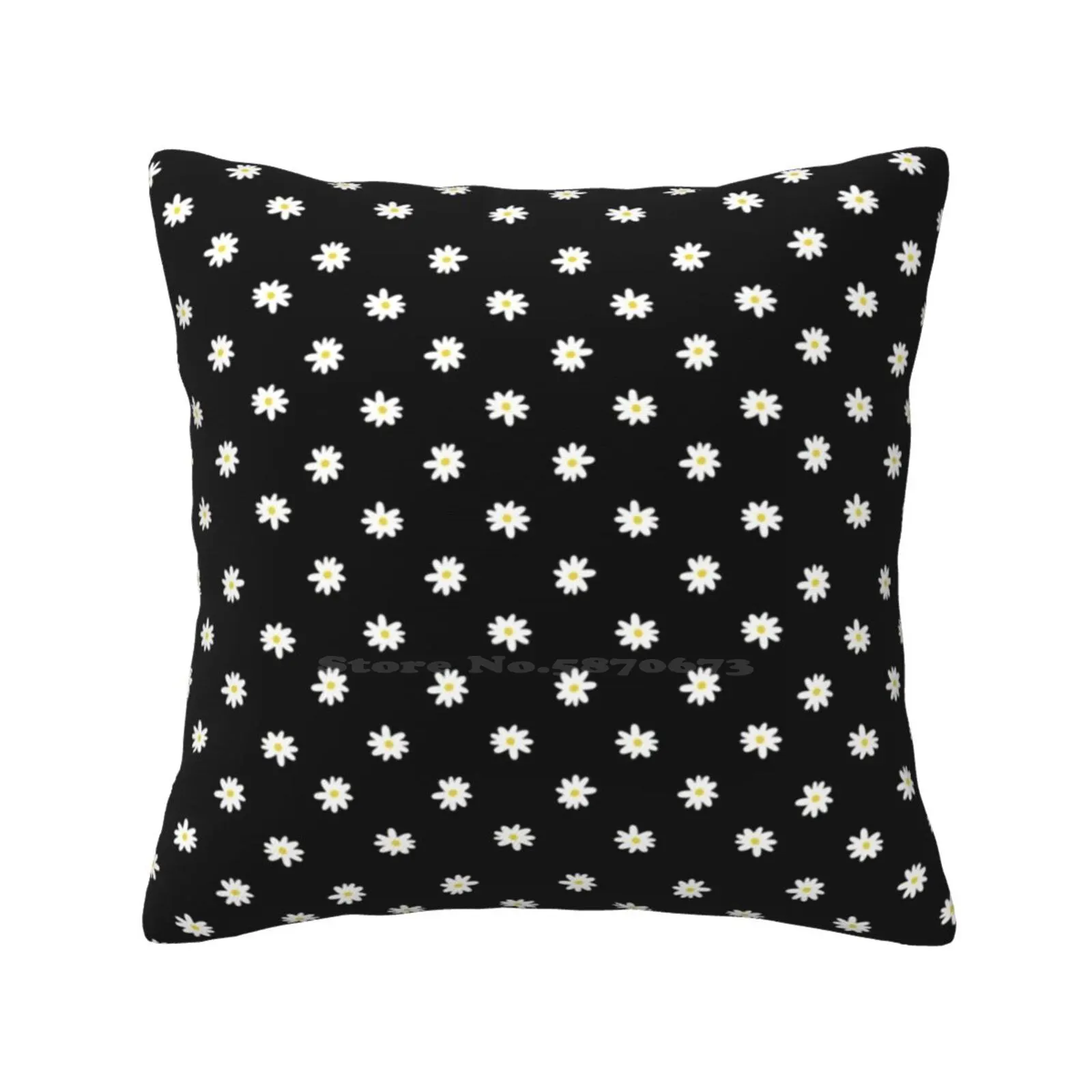 Daisy Funny Cute Decor Square Pillowcase Daisies Floral Daisy Pattern Flowers Pentagon We Th Ptg Kpop Hui Kino Hongseok Wooseok