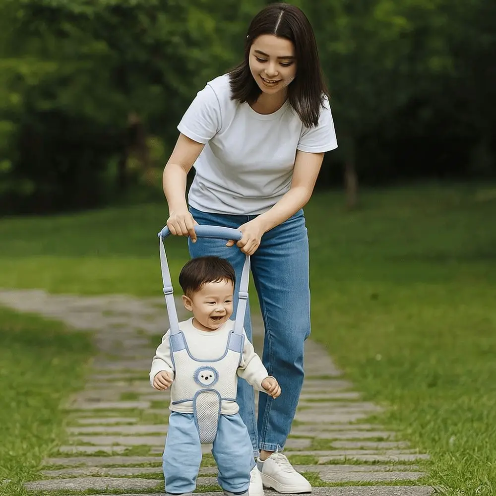 Safety Infant Walker Harness Handheld Adjustable Learning Walk Support Assist Trainer Non-slip Breathable Toddler Assistant Belt