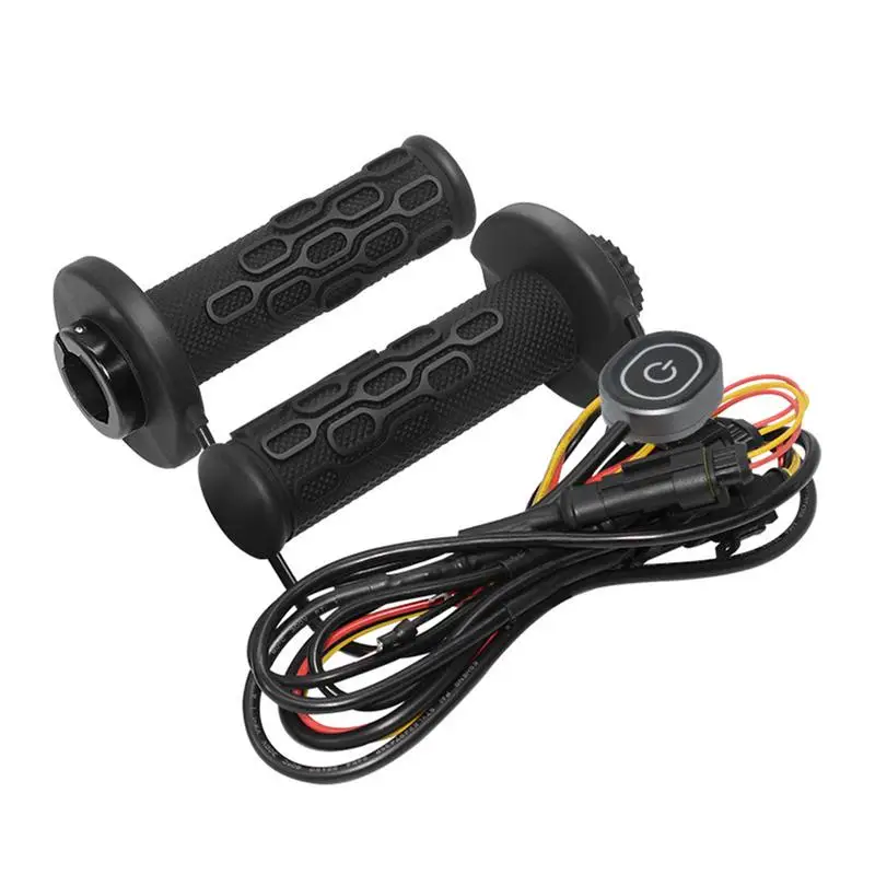 

Motorcycle Heated Grips 12V Hand Heater Warmer Intelligent 5 Temperature Settings Waterproof Anti-Slip Electric Motorcycle