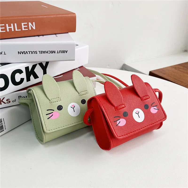 Stijlvolle en schattige crossbodytas met konijnenschouder voor kleine meisjes. Kinderaccessoire kleine tas Mini Cartoon Baby Wallet