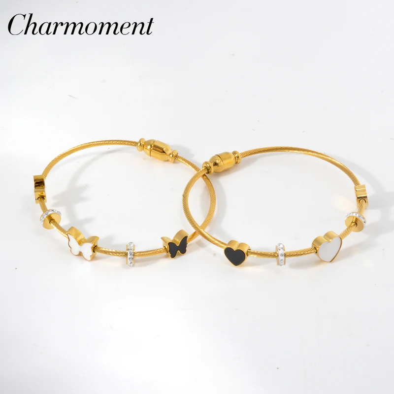 

Bracelets for Women Gold Color Bangle for Women Bracelet Women Stainless Steel Jewelry Engagement Anniversary Gift