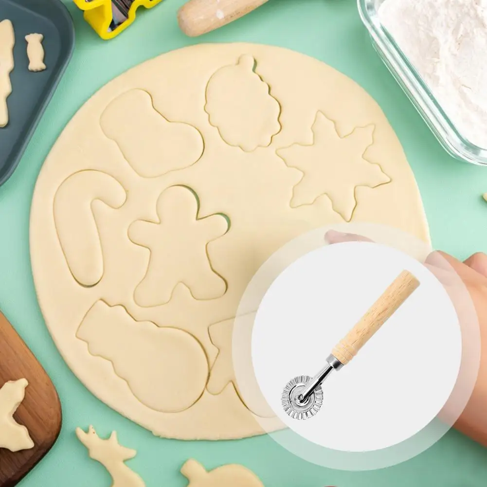 Multifunction Pasta Cutter, Roller Mold, One-Click Shaping, lâmina de aço inoxidável, punho ergonômico, Dough Pattern Cutter, Baking Tool