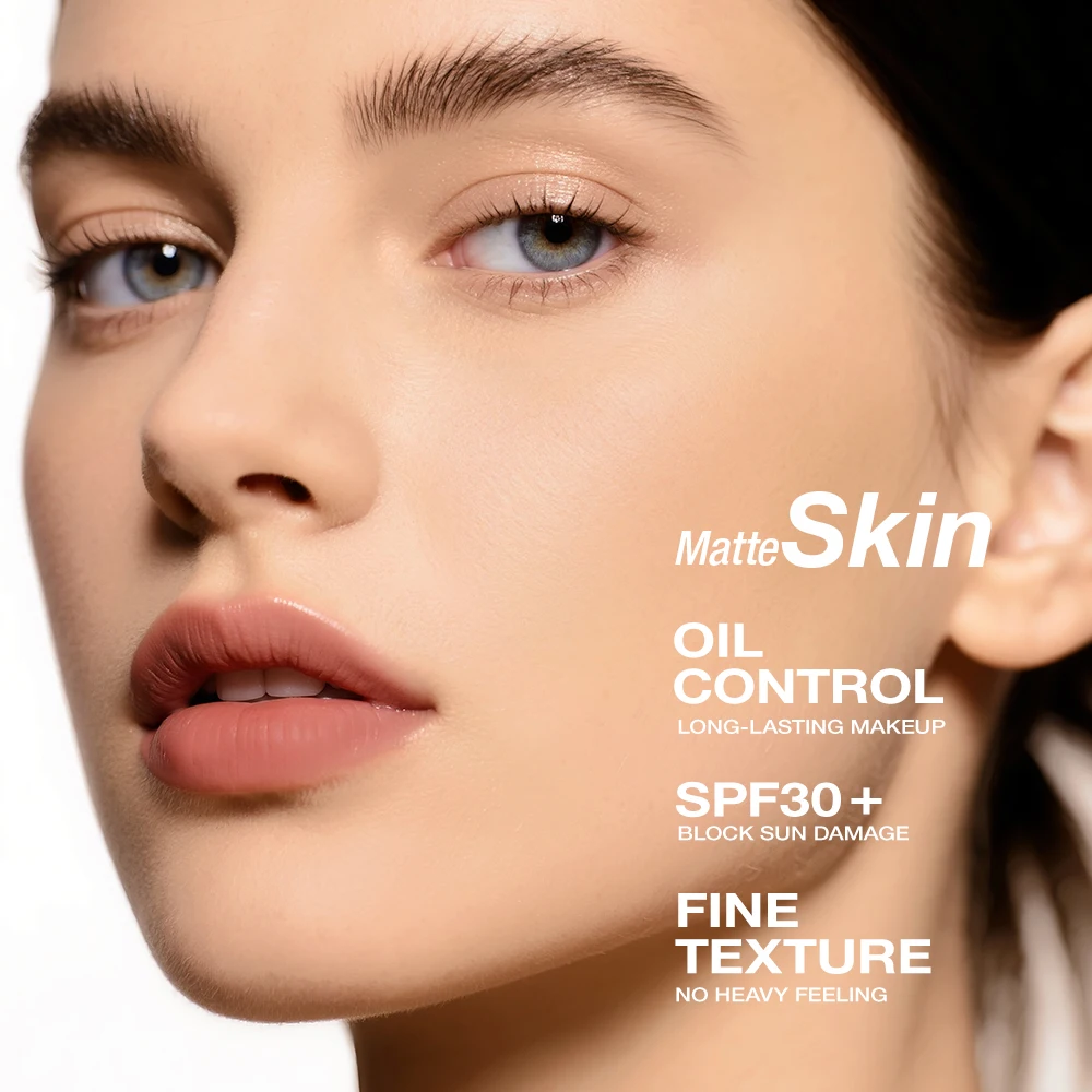 คอนซีลเลอร์ O.TWO.O แบบกด คุมมัน เนื้อแมทท์ ปกปิดดี ติดทนนาน กันน้ำ กันแดด พร้อมคุณสมบัติซันโปรเทคชั่น  แบบคุชชั่น