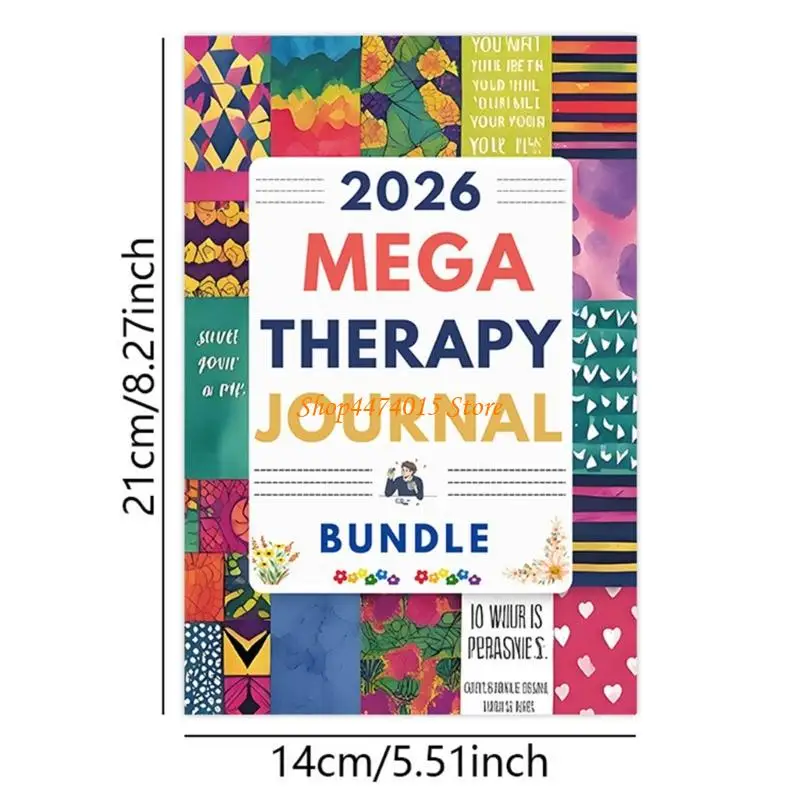 K1AAメンタルウェルネスガイド付きノートブックジャーナル感情的なウェルネスプランナー感情的健康ガイド付きワークブック