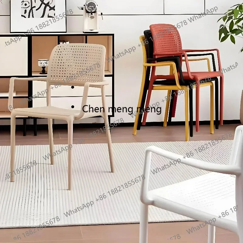 R134 Nordic Style Plastic Chair - Adult-Designed, Thickened for Durability. Assembled for Easy Setup