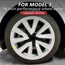 4PCS HubCap 18 Inch Performance Wheel Caps Automobile Replacemen Hub cap Full Rim Cover Accessories for Tesla Model 3 2018-2023