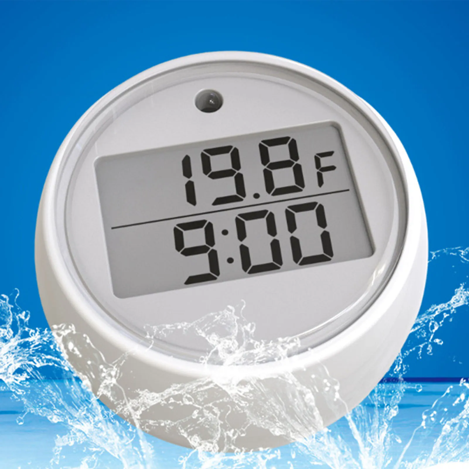 Auto Timing Bath Thermometer Timer Automatic Time Alarm Thermometer for Most Types of Swimming Pool