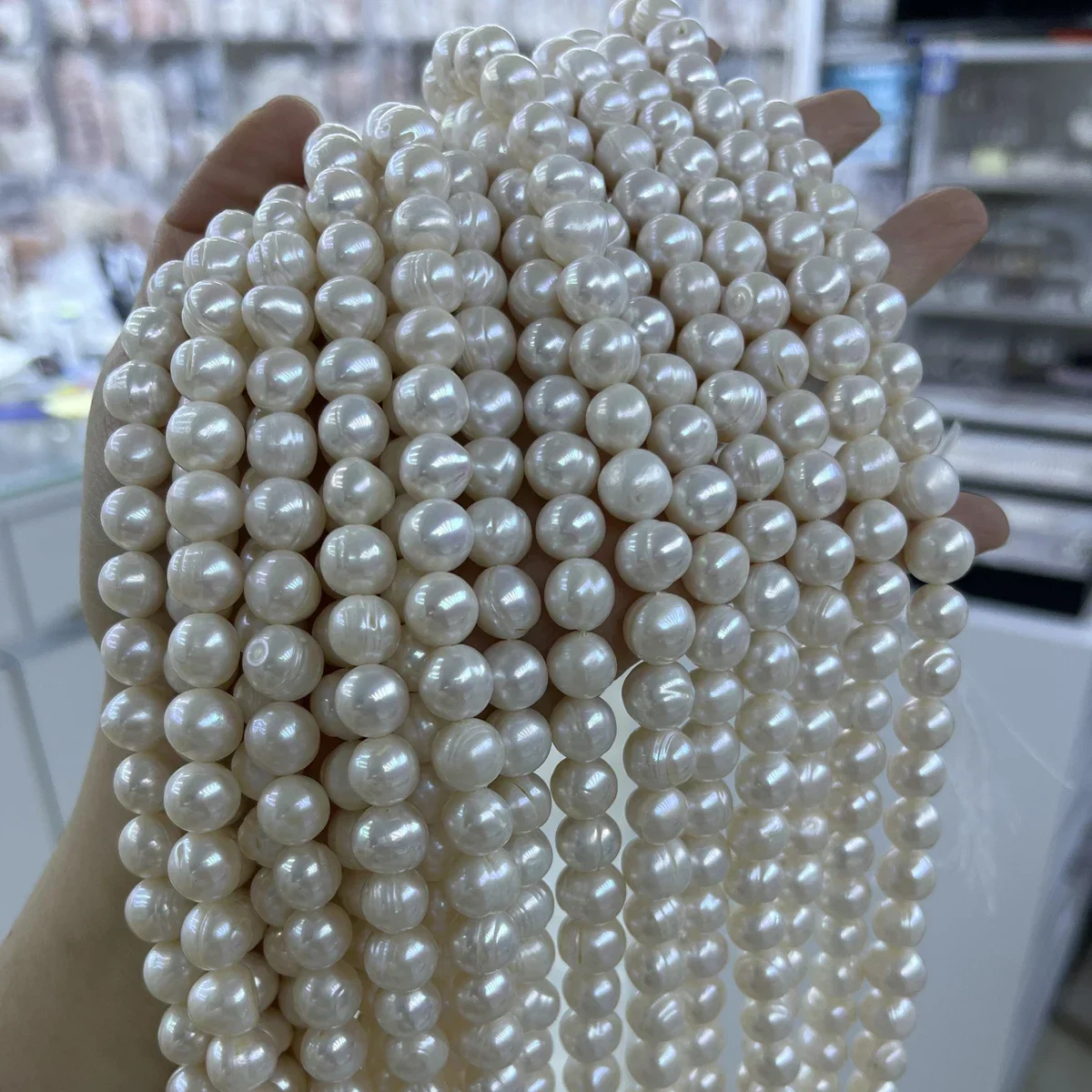 

10-11mm AAA Clean Natural Freshwater Pearls Round Bead Jewelry Make DIY Necklace Bracelet Women Gift Wedding Factory Wholesale
