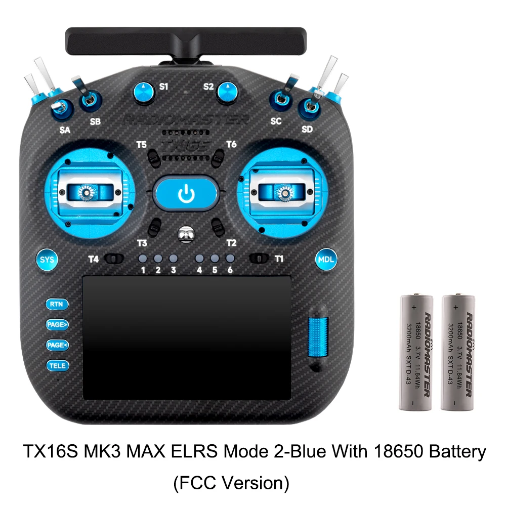 Pre-order RadioMaster TX16S MK3 MAX 2.4GHz 900MHz AG02 CNC Hall Gimbal 5 inch IPS touchscreen EdgeTX ExpressLRS radiocontroller