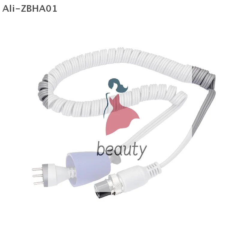 Fio de mola para manicure elétrica, preto, cinza, 3 pinos, 9mm, 6mm, para forte 210 204 90 105l 102l, cabo de alimentação com cabo de unha