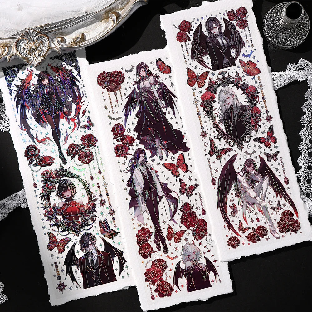 8Packs/Lot Grenzeloze Rijk Serie Retro Creatieve Decoratie Diy Huisdier Sticker