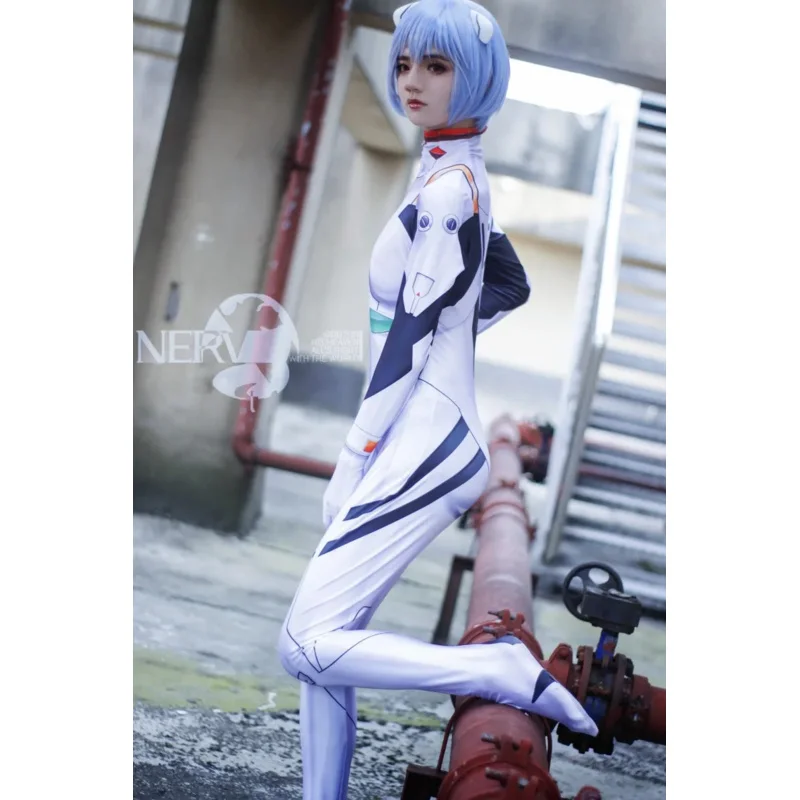 クマの巣大人子供アニメ綾波レイジャンプスーツコスプレ衣装ユニセックス全身タイツキャットスーツ女の子ハロウィンボディスーツ新 2025