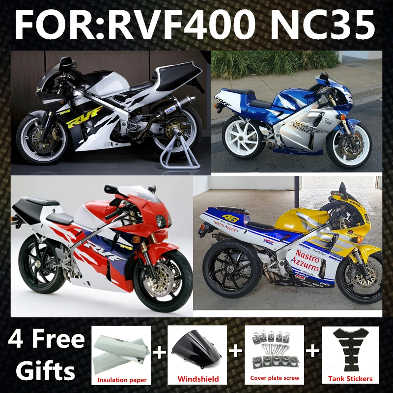 Motorcycle full Fairing Body Kit fit Plastic For RVF400 NC35 1994 1995 1996 Accessories Full fairings kits Bodywork Cowl