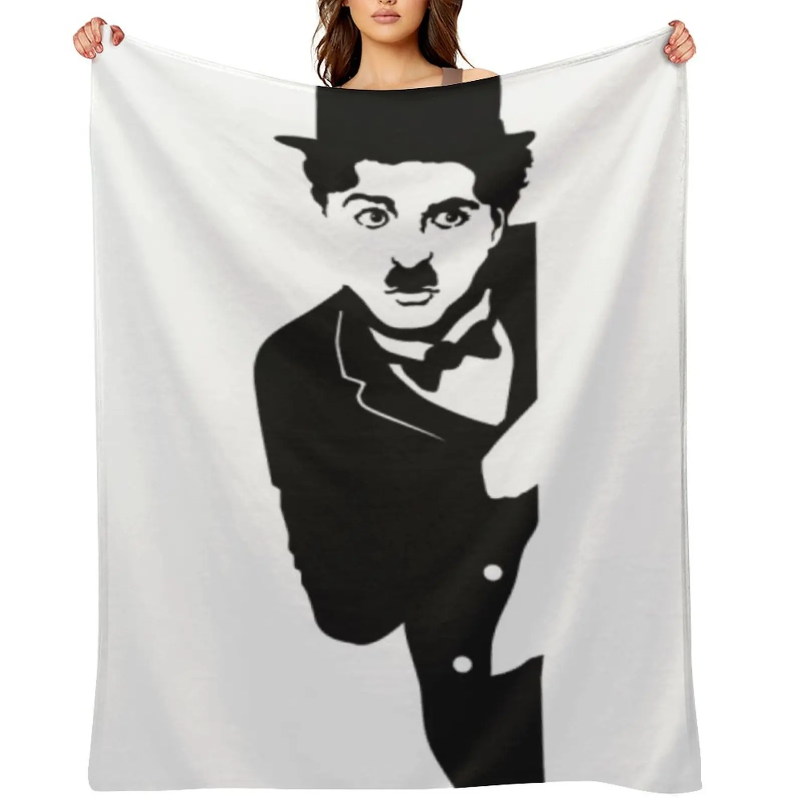 charlie chaplin art concept humor Throw Blanket Beautifuls Flannels Quilt cosplay anime Blankets