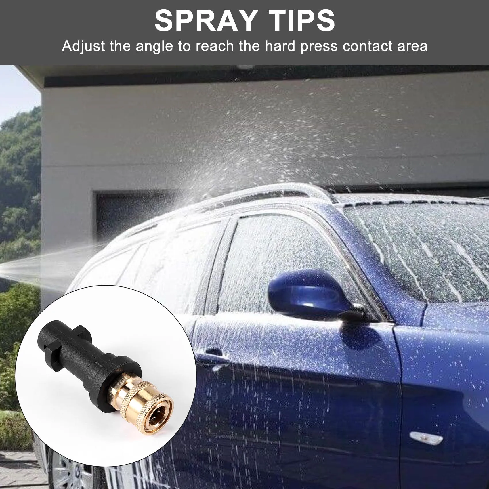 

Лидер продаж-пистолет для чистки пены высокого давления-1/4 дюйма, быстрый адаптер для Karcher K2 K3 K4 K5 K6 K7, высокое давление Cl