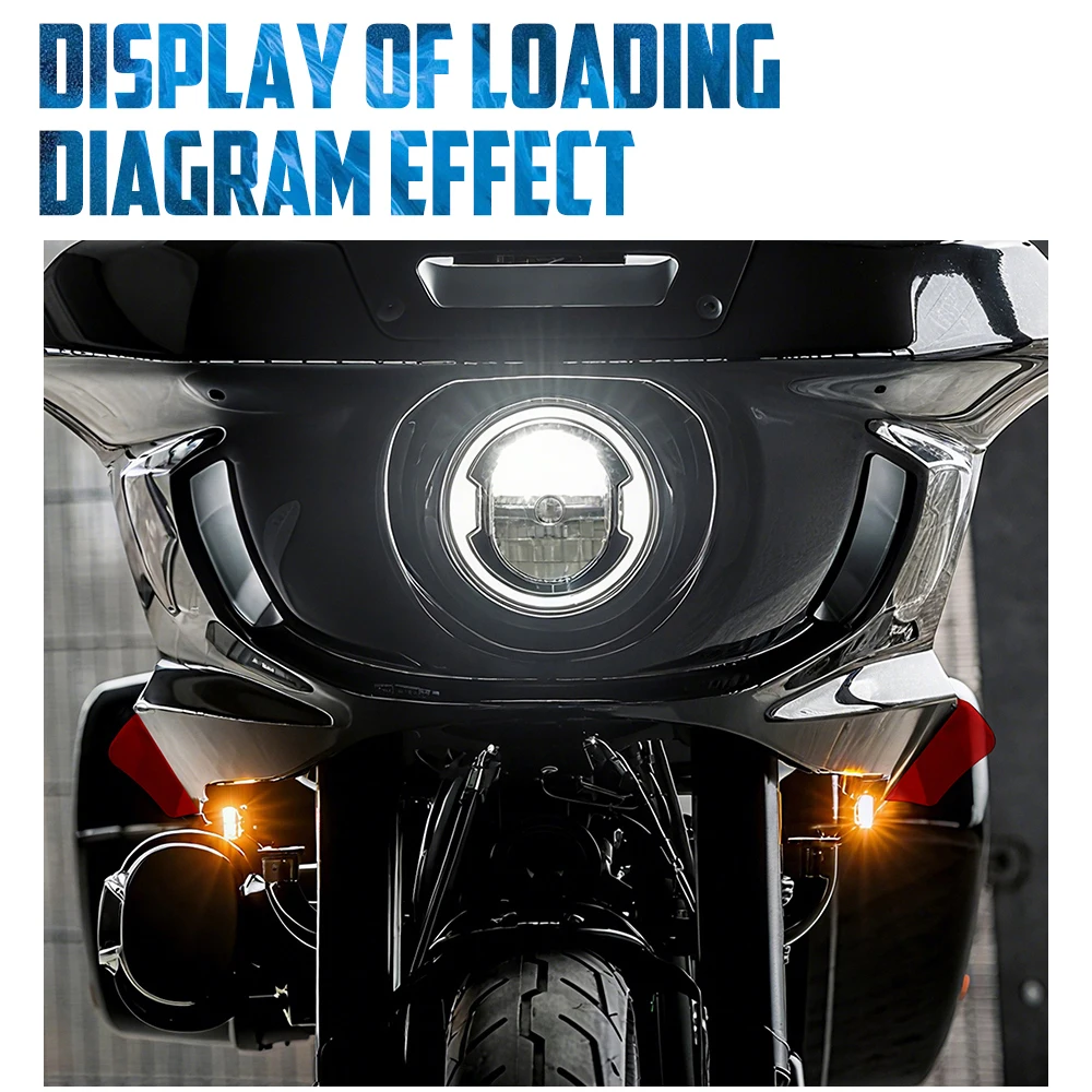 Motorcycle Side Wing Air Deflector Headlight Fairing Windshield Windscreen Cover For Harley Softail Low Rider ST FXLRST 2022-UP