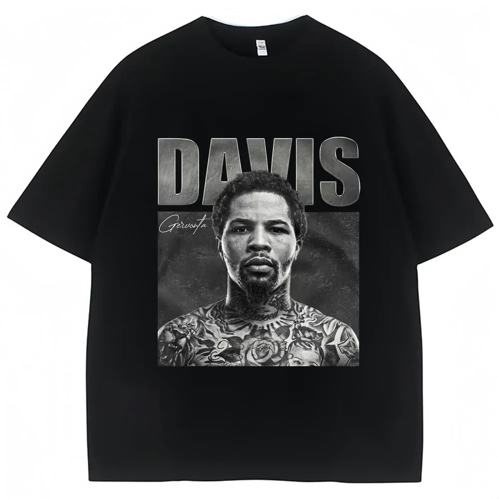 Tank Gervonta Davis Vintage Style Tshirt Sport Boxing T Shirts Oversized Men's Fashion Oversized Cotton T-Shirts Streetwear Gift
