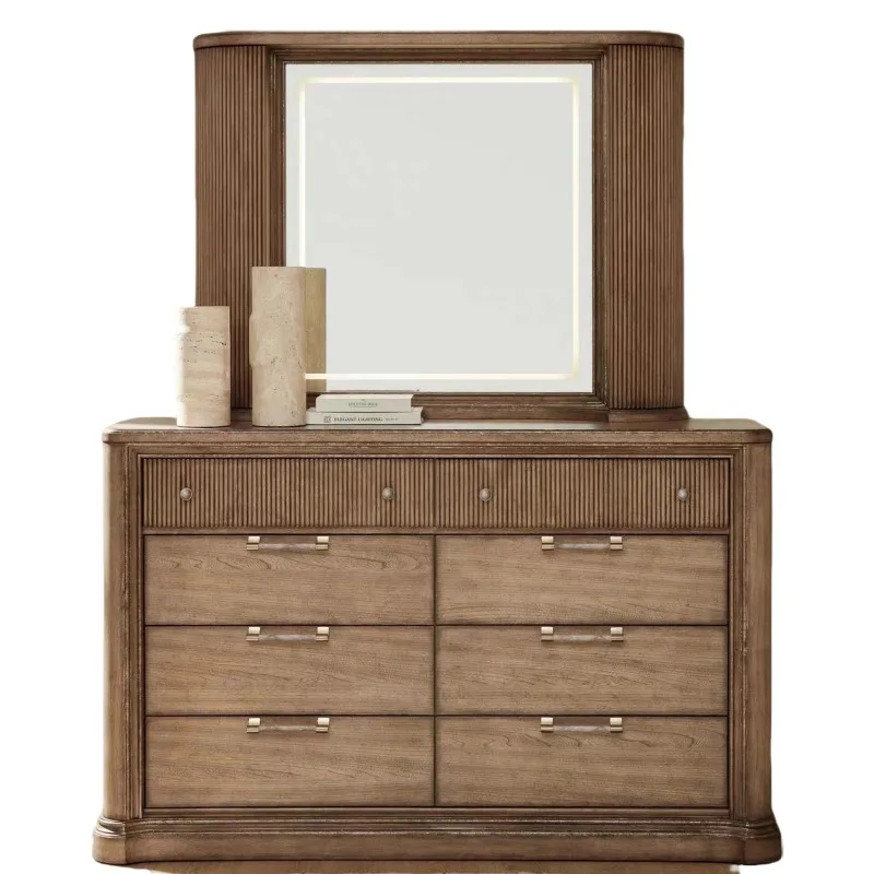 

American solid wood chest, furniture, eight-bucket cabinet, bedroom storage cabinet, American country European dressing cabinet