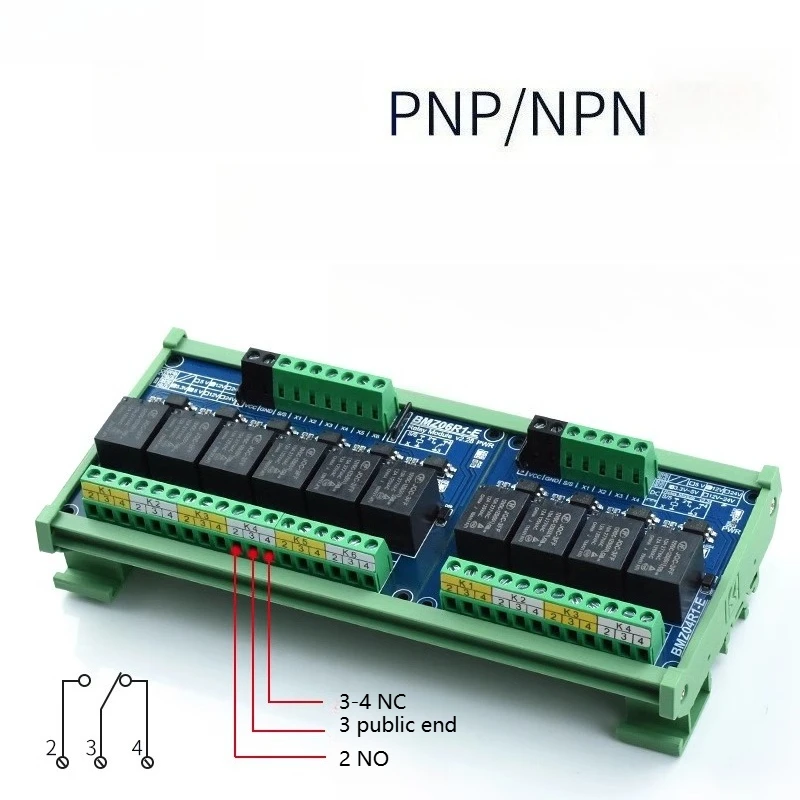 IO PLC Signal Amplifier Relay Module Optocoupler Isolation TTL Microcontroller 1.8V-30V PNP/NPN Trigger Board