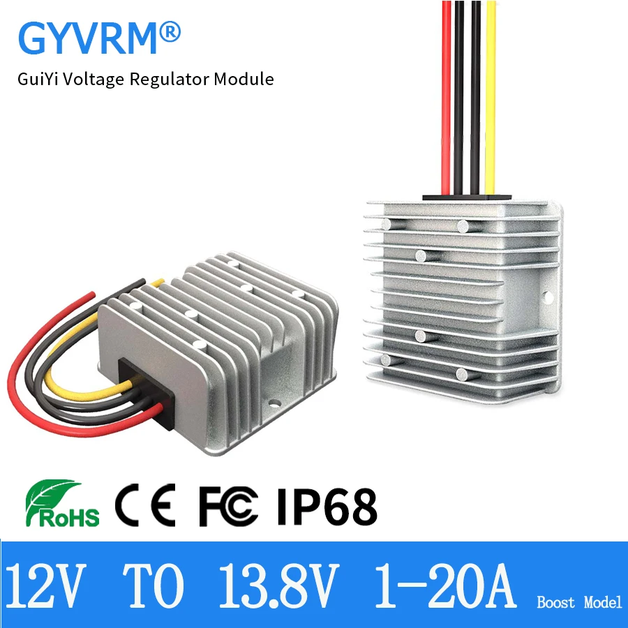 DC DC moduł Boost 12V do 13.8V 5A 10A 15A 20A przekształtnik Boost 9-13V do 13.8V276W Boost Converter 12V do 13.8V konwerter doładowania