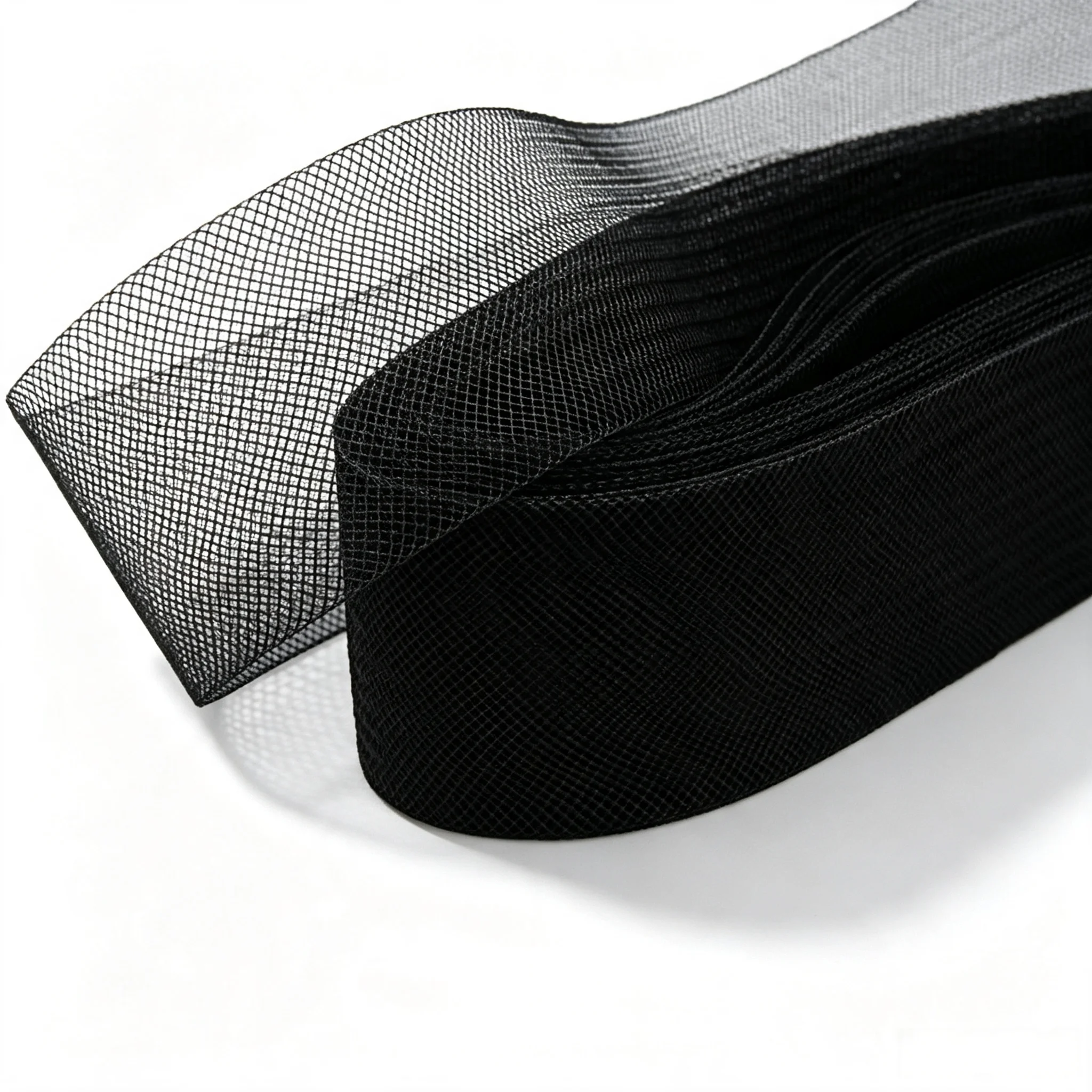 Flat Plain Horsehair Crinoline Mesh Braid Elastic Crin Net Tape For Hat Bridal Veil Skirt DIY Craft Sewing Accessories Multiple
