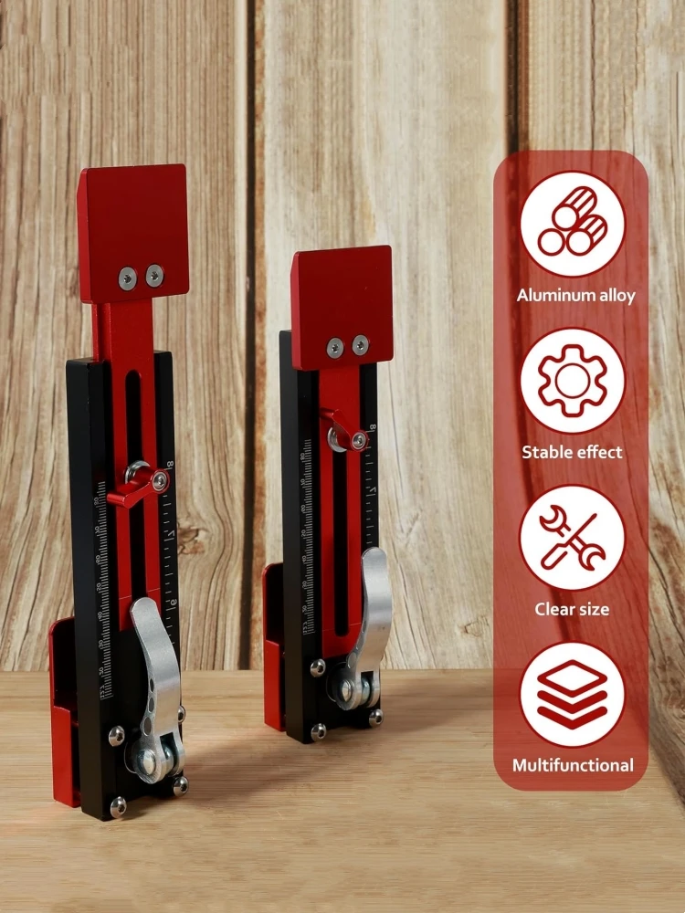 2Pcs Sliding Mounting Gauge, Adjustable Quick Positioning, Aluminum Alloy Siding Board and Siding Gauge Tool for 10-15mm Wall