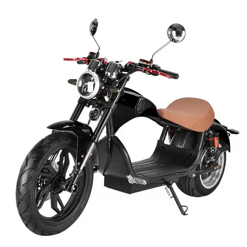 New Electric Motorcycle Adult 3000W60V30AH Removable Lithium Battery Off-road Mountain Fat Tire Double Seat Electric Scooter