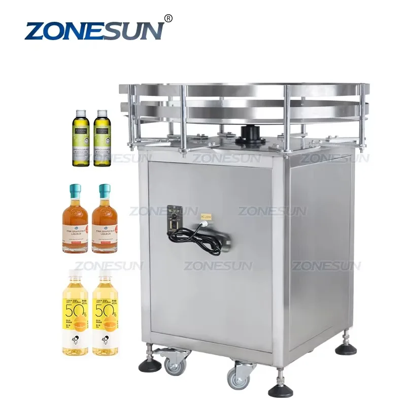 Automatic Round Rotating Plastic Glass Bottle Collecting Machine Food Packaging Sorting Turntable Machine for