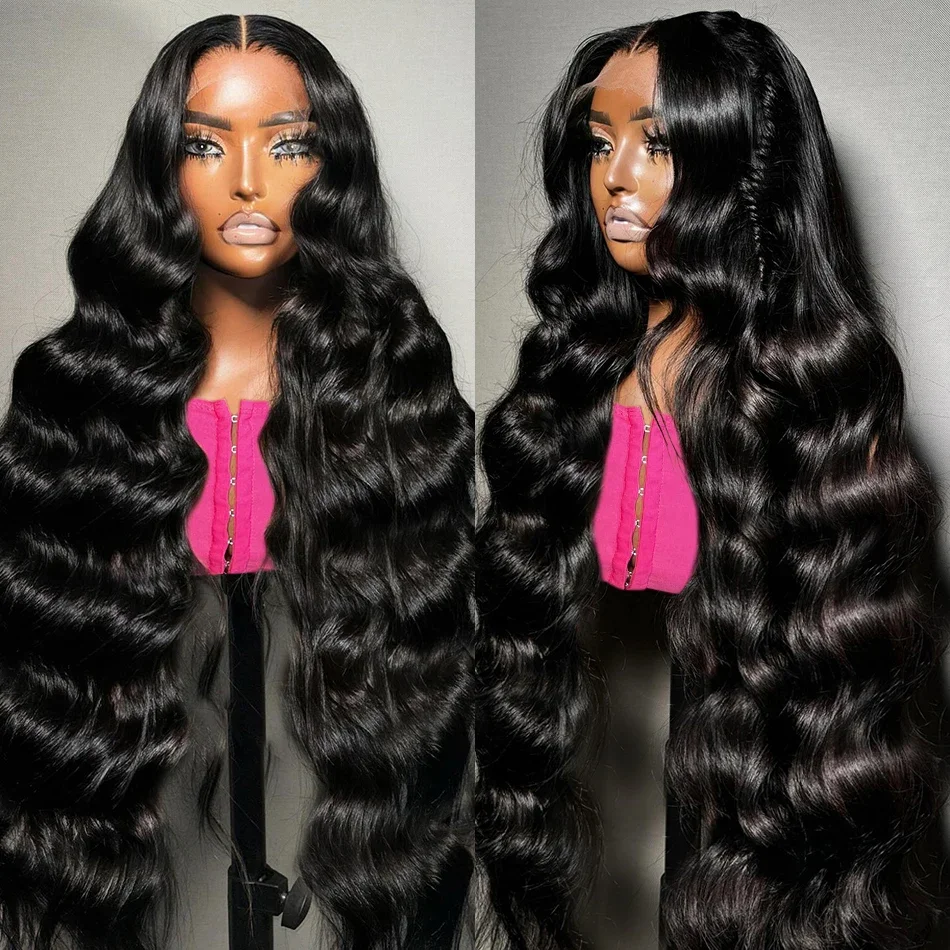 30 32Inch Hd Lace Wig 13x6 Human Hair Body Wave Lace Frontal Human Hair Wig Water Wave 13x4 Lace Wig on Sale 250% Glueless